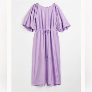 HM BALLOON SLEEVE SHIRT DRESS